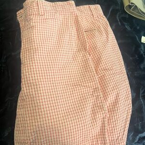 Vineyard Vines Pink Checkered Flat Front Men Shorts